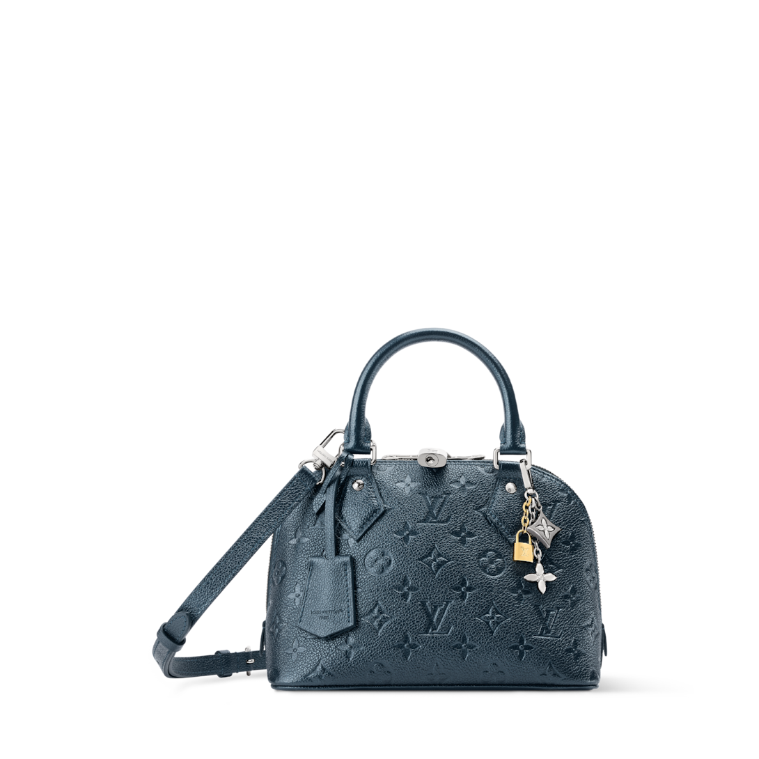 Louis vuitton アルマ Alma BB Bag - Luxury Monogram Empreinte Leather Blue | LOUIS VUITTON